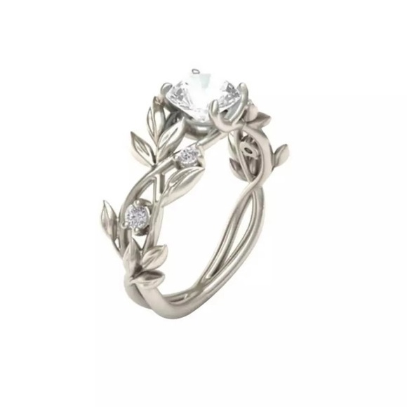 NEW!๐๐๐นSTUNNING! FLOWER!๐นVINE! CZ RING!๐น๐๐7 - Picture 2 of 4